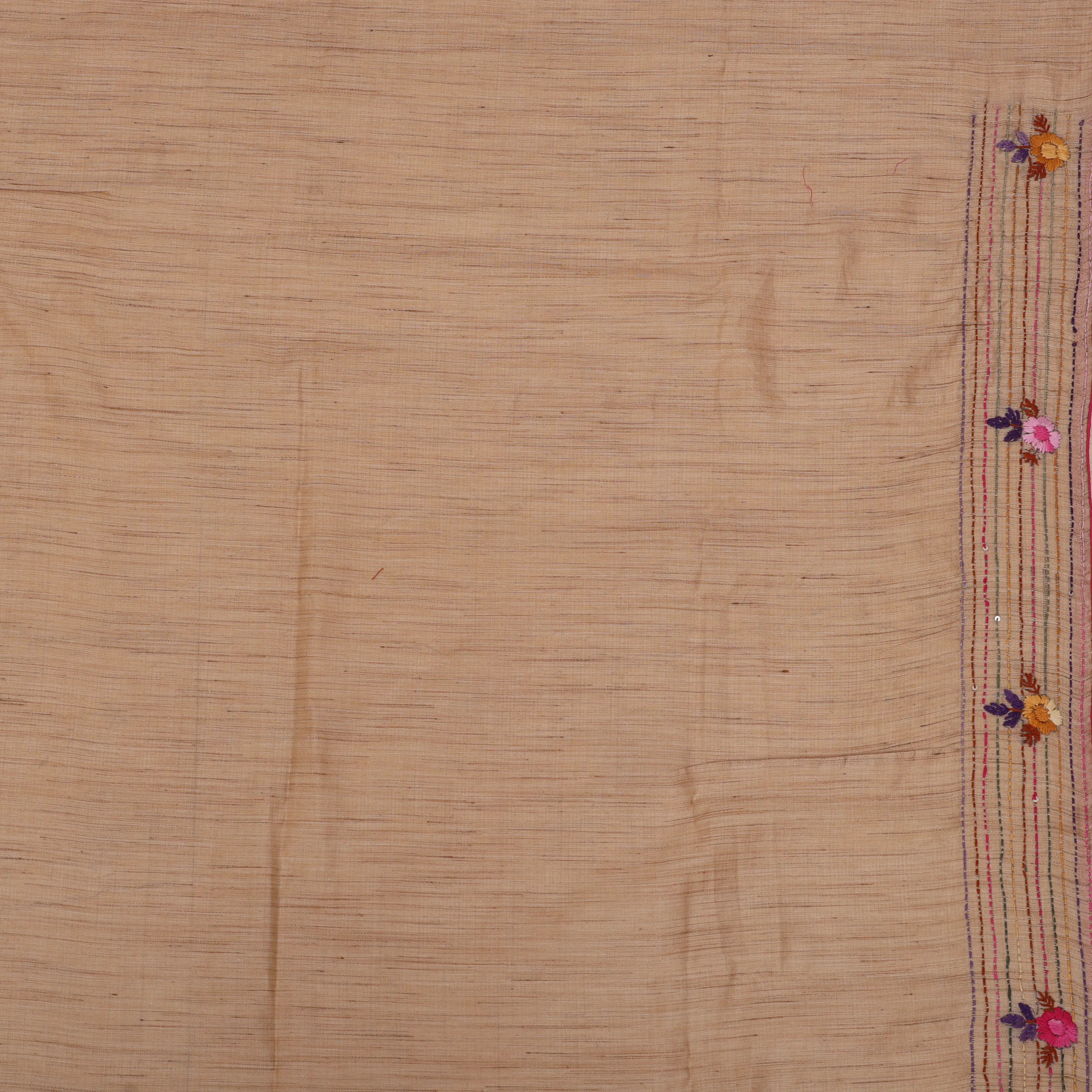 Vana Pushpa Tussar Heavy Kantha Sari