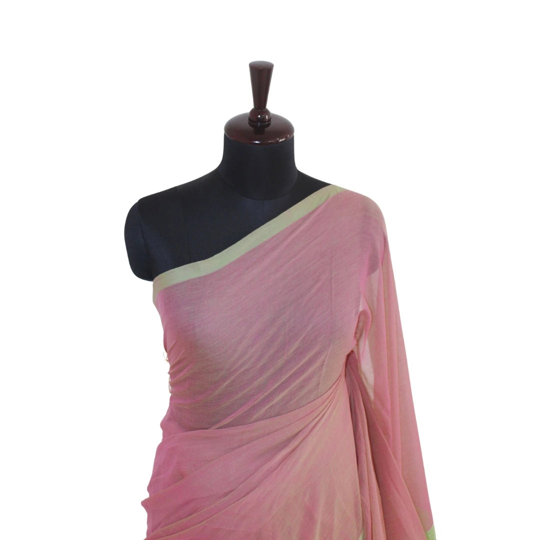 Blush Pink with Pistachio Green Border