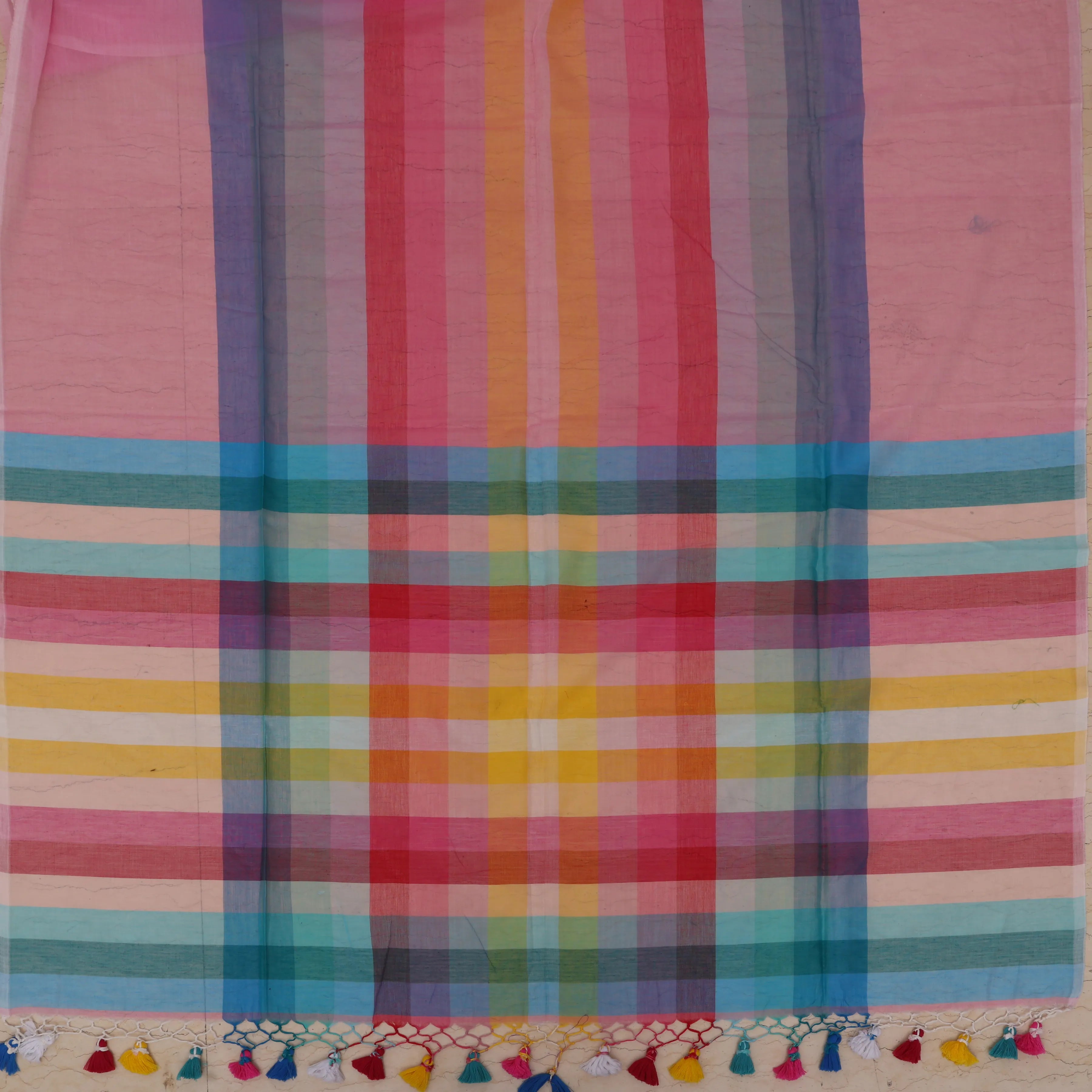 Blush Sorbet Premium Mul Cotton Sari