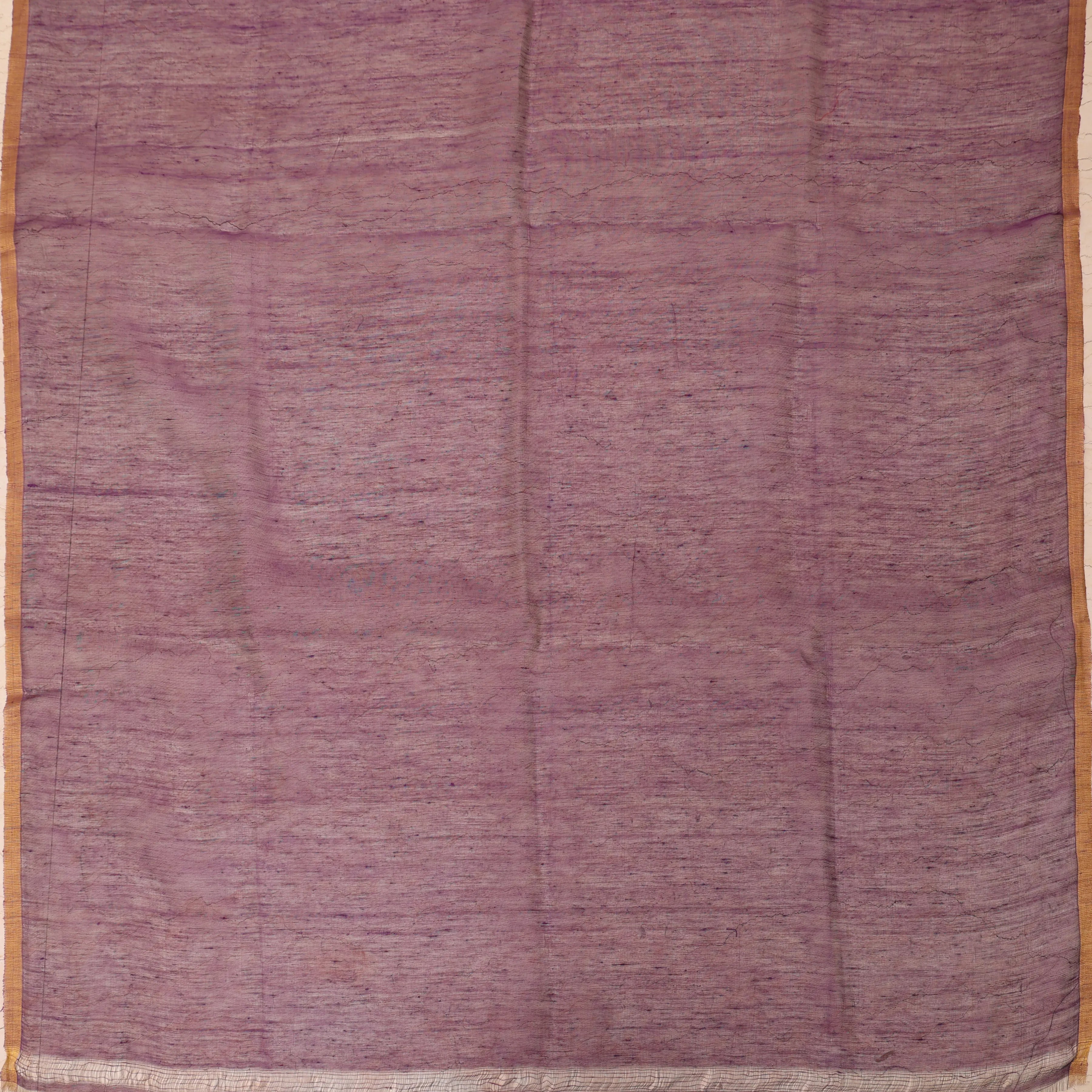 Neelam Purple Linen Muslin Jamdani Sari